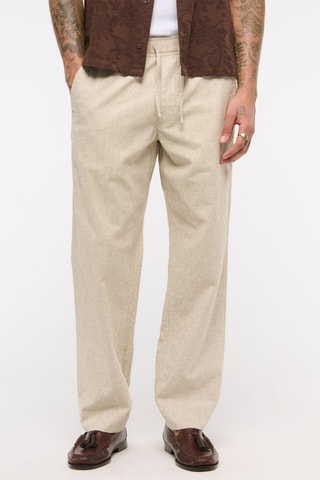 Pantalon loose - Beige chiné