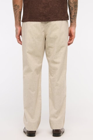 Pantalon loose - Beige chiné