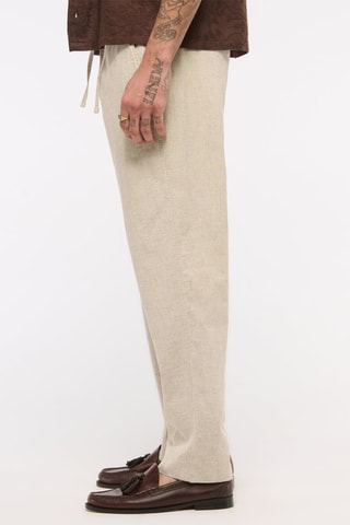 Pantalon loose - Beige chiné