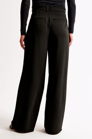 Pantalon wide legs taille haute - Noir