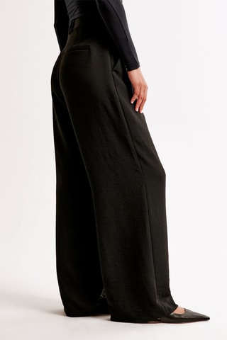 Pantalon wide legs taille haute - Noir
