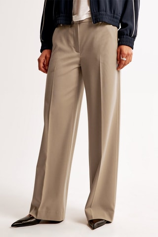 Pantalon wide legs - Marron