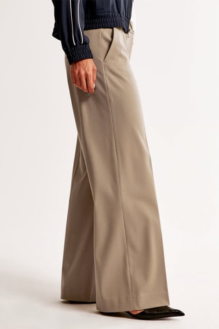 Pantalon wide legs - Marron