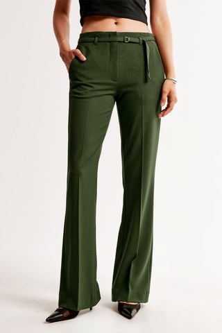 Pantalon flare - Vert