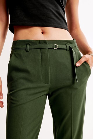 Pantalon flare - Vert