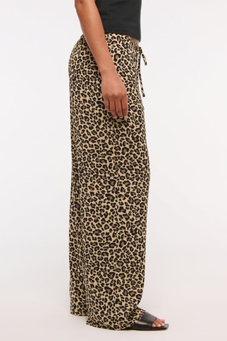 Pantalon wide legs - Marron