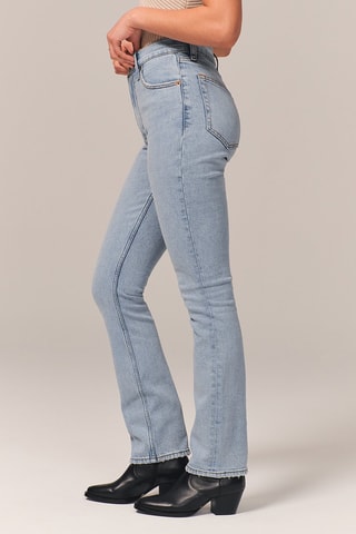 Jean slim taille haute - Ciel