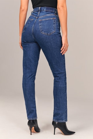 Jean slim taille haute - Bleu foncé