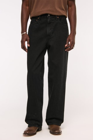 Jean baggy taille basse - Noir