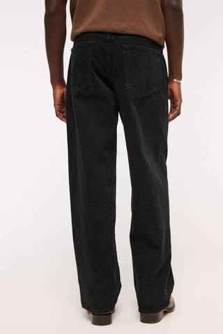 Jean baggy taille basse - Noir