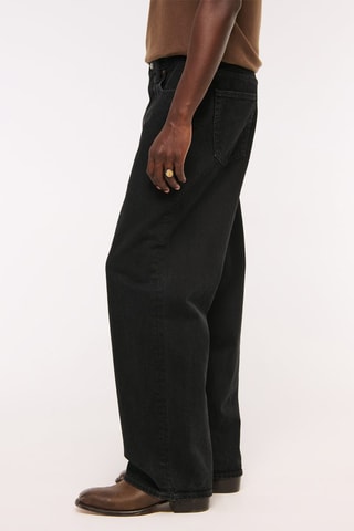 Jean baggy taille basse - Noir