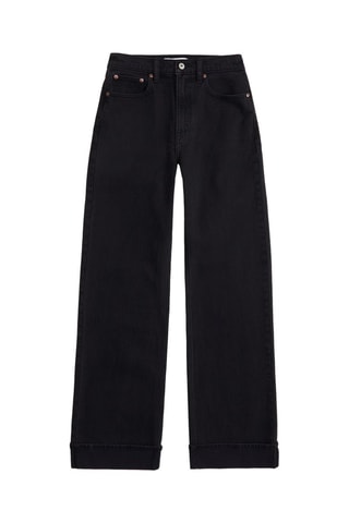 Jean relaxed taille haute - Noir
