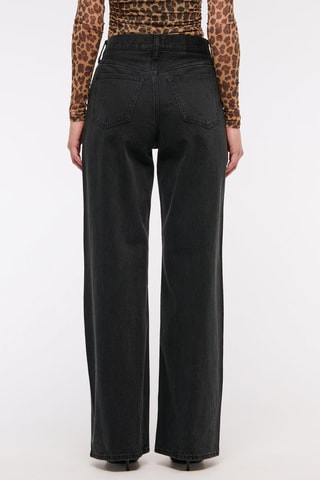Jean wide legs taille haute - Noir