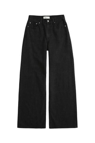 Jean wide legs taille haute - Noir