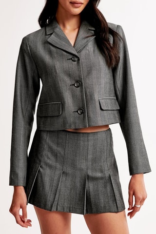 Veste courte - Gris chiné