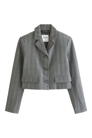 Veste courte - Gris chiné