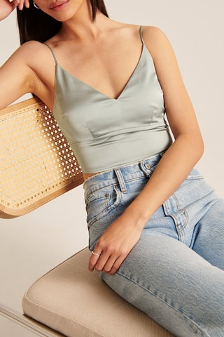 Crop top - Vert d’eau