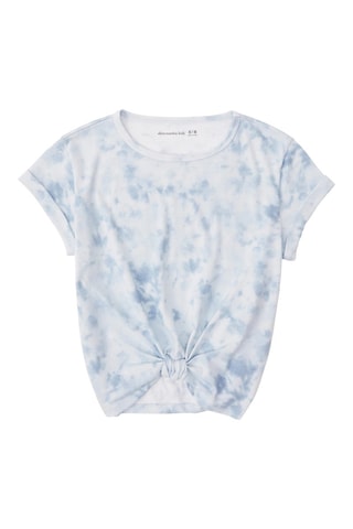 Top noué tie and dye - Bleu clair