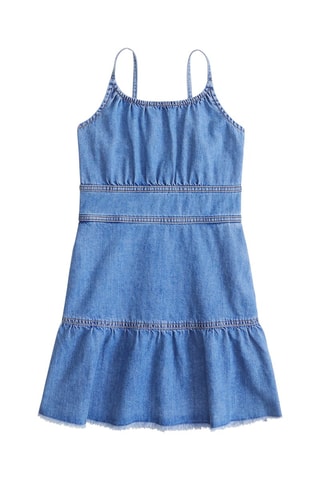 Robe courte sans manches - Bleu