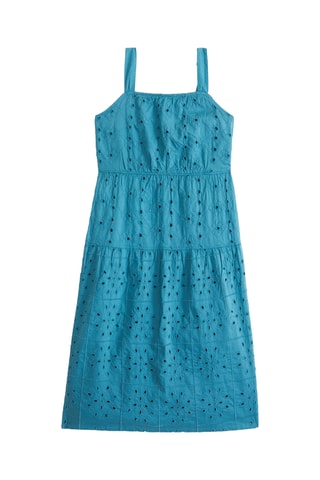 Robe midi sans manches - Bleu paon