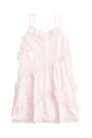 Robe volantée - Rose pâle