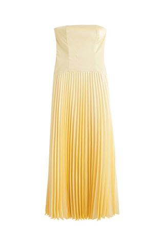 Robe bustier dip and dye - Doré et jaune