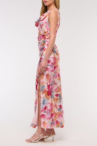 Robe longue - Rose et blanc