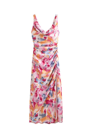 Robe longue - Rose et blanc