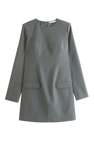 Robe droite - Gris chiné