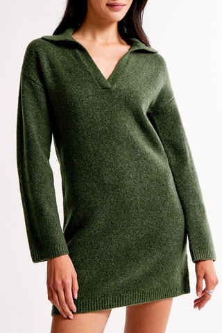 Robe pull - Vert foncé