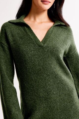 Robe pull - Vert foncé