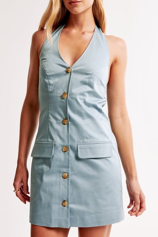 Robe droite - Bleu