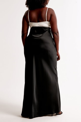 Robe longue - Noir et blanc