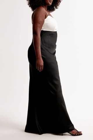 Robe longue - Noir et blanc