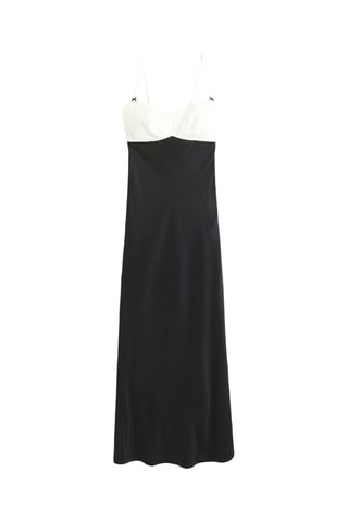 Robe longue - Noir et blanc