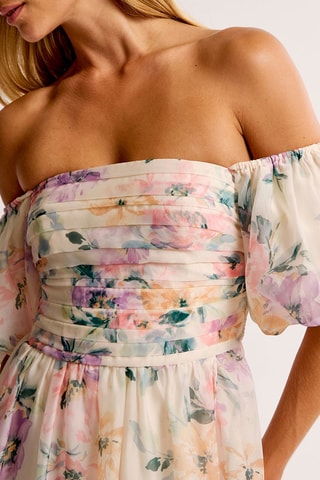 Robe longue - Crème
