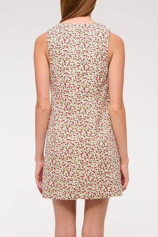 Robe droite en lin - Rouge
