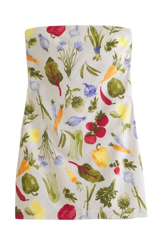 Robe bustier en lin - Beige