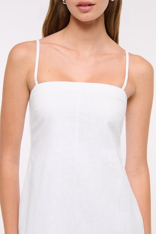 Robe bustier en lin - Ecru