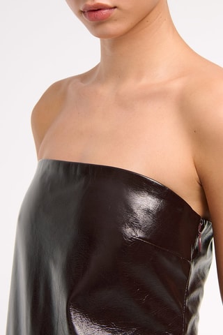 Robe bustier - Marron foncé