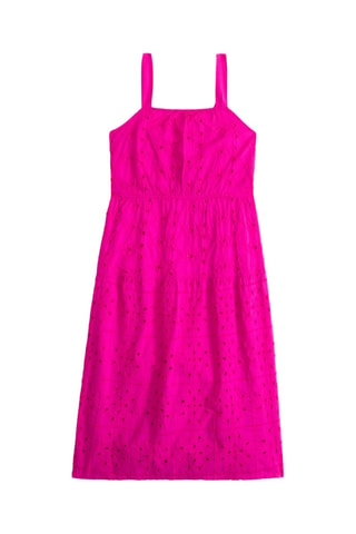 Robe en broderie anglaise - Fuchsia