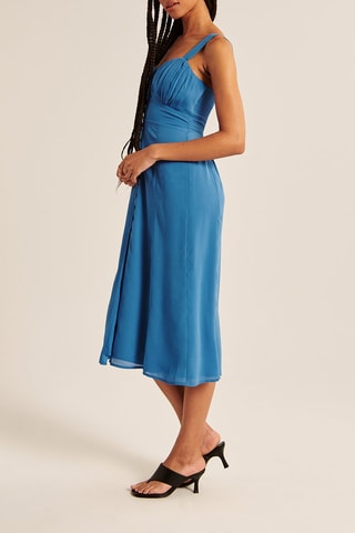 Robe chemise - Bleu cobalt