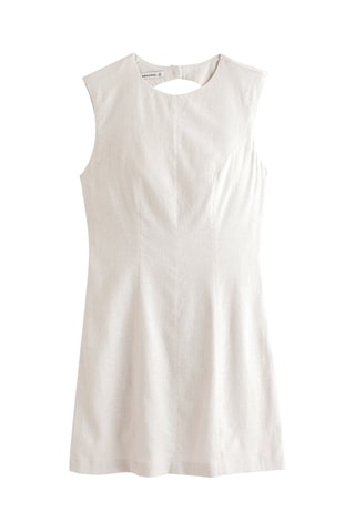 Robe patineuse en lin - Gris