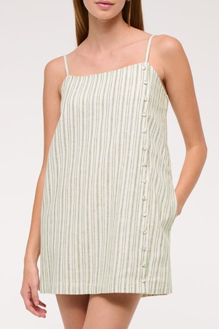 Robe droite en lin - Vert clair