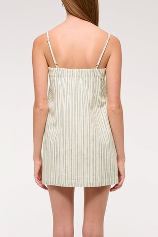 Robe droite en lin - Vert clair