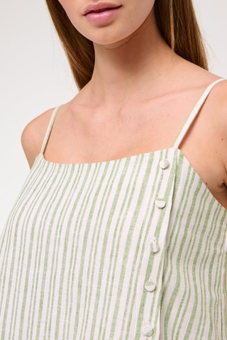 Robe droite en lin - Vert clair
