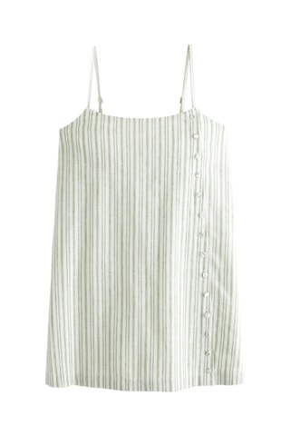Robe droite en lin - Vert clair
