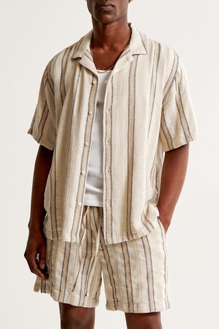Chemise relaxed - Beige