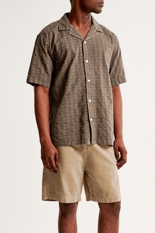 Chemise straight - Kaki