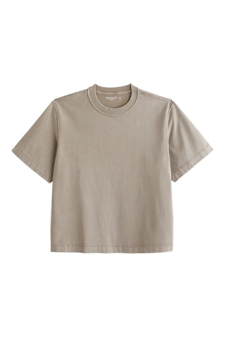 T-shirt oversize - Marron clair
